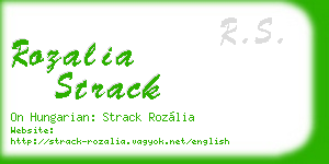 rozalia strack business card