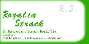 rozalia strack business card